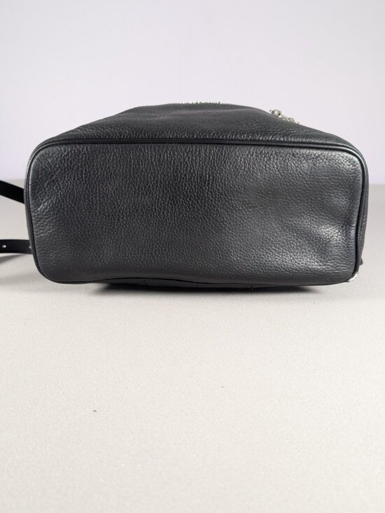 Michael Kors Rhea black pebbled leather backpack